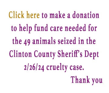 Donation for CCSheriffs Dept Cruelty Seizure