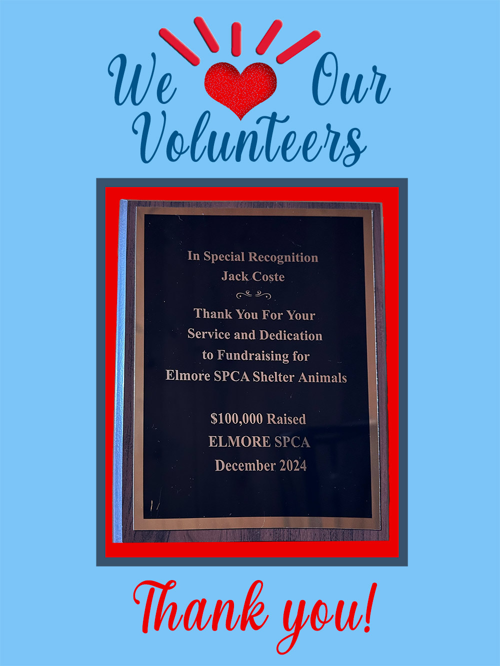 Volunteer Appreciation